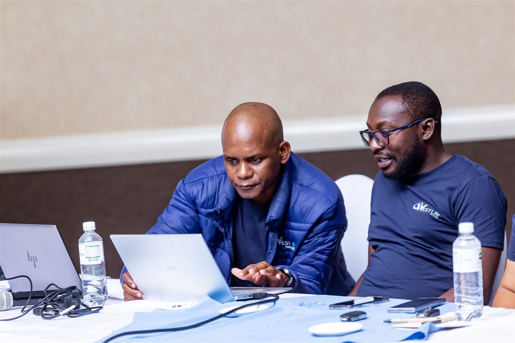 Westlife team members at a staff engagement session